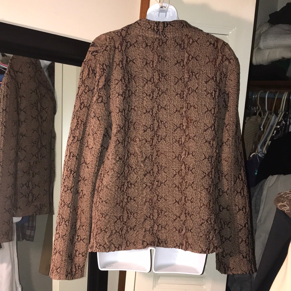 🌞Persona Women’s Lightweight Brown & Black Blazer - Picture 2 of 5